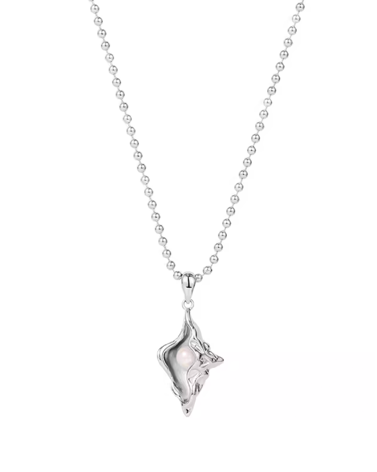 Sora Conch Necklace - Silver