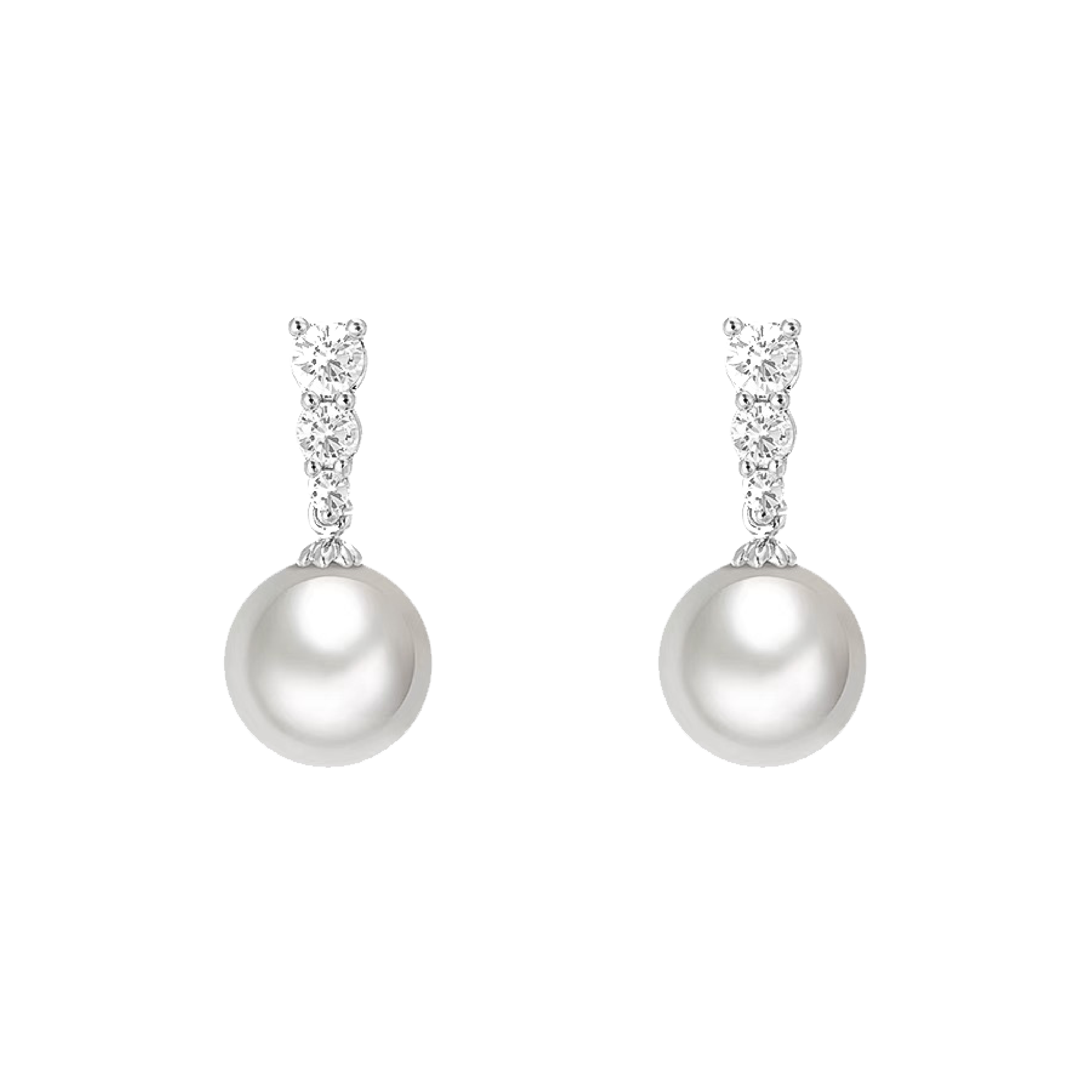 Sancia Swarovski Pearls Earrings - White