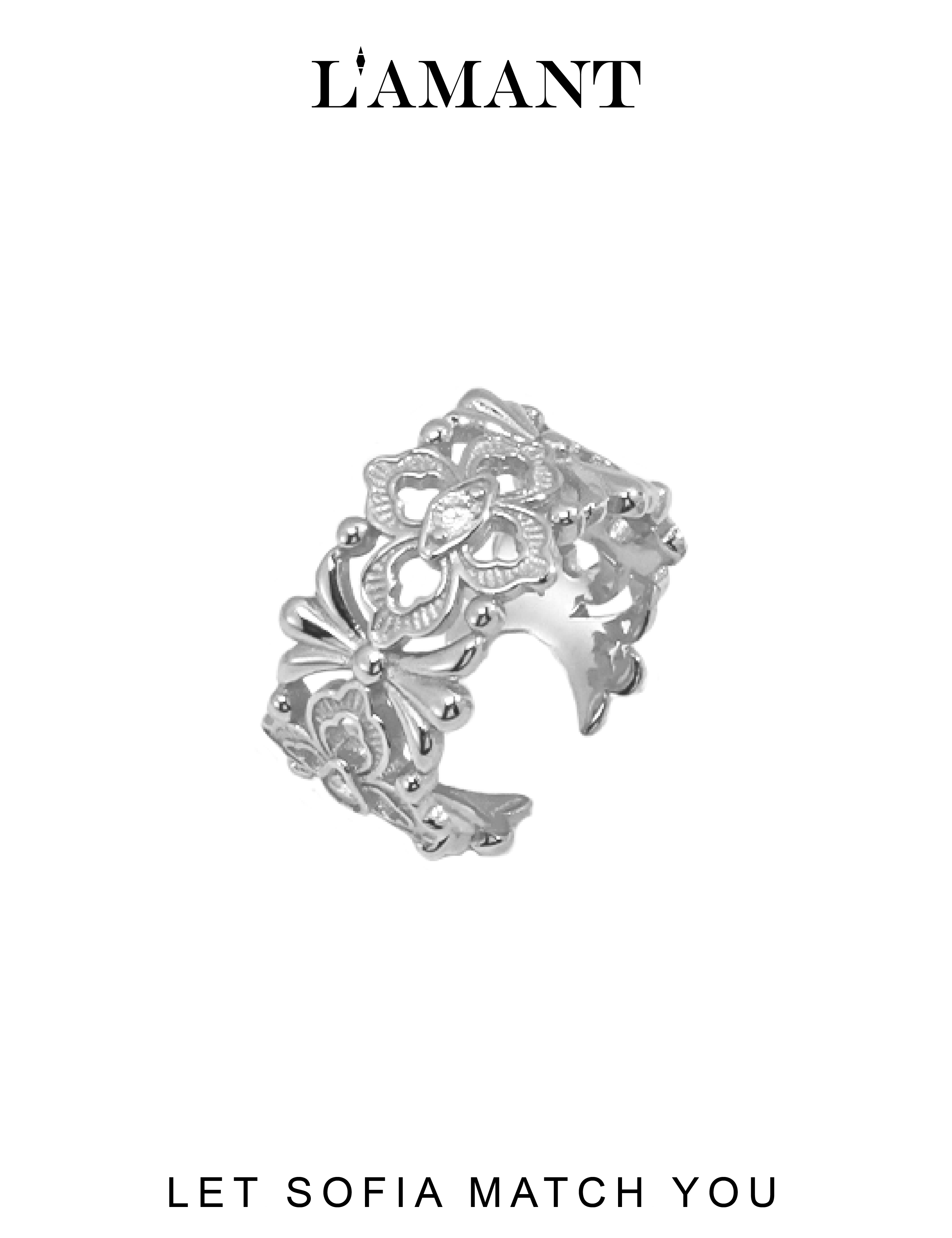 Sofia Filigree Ring - Silver