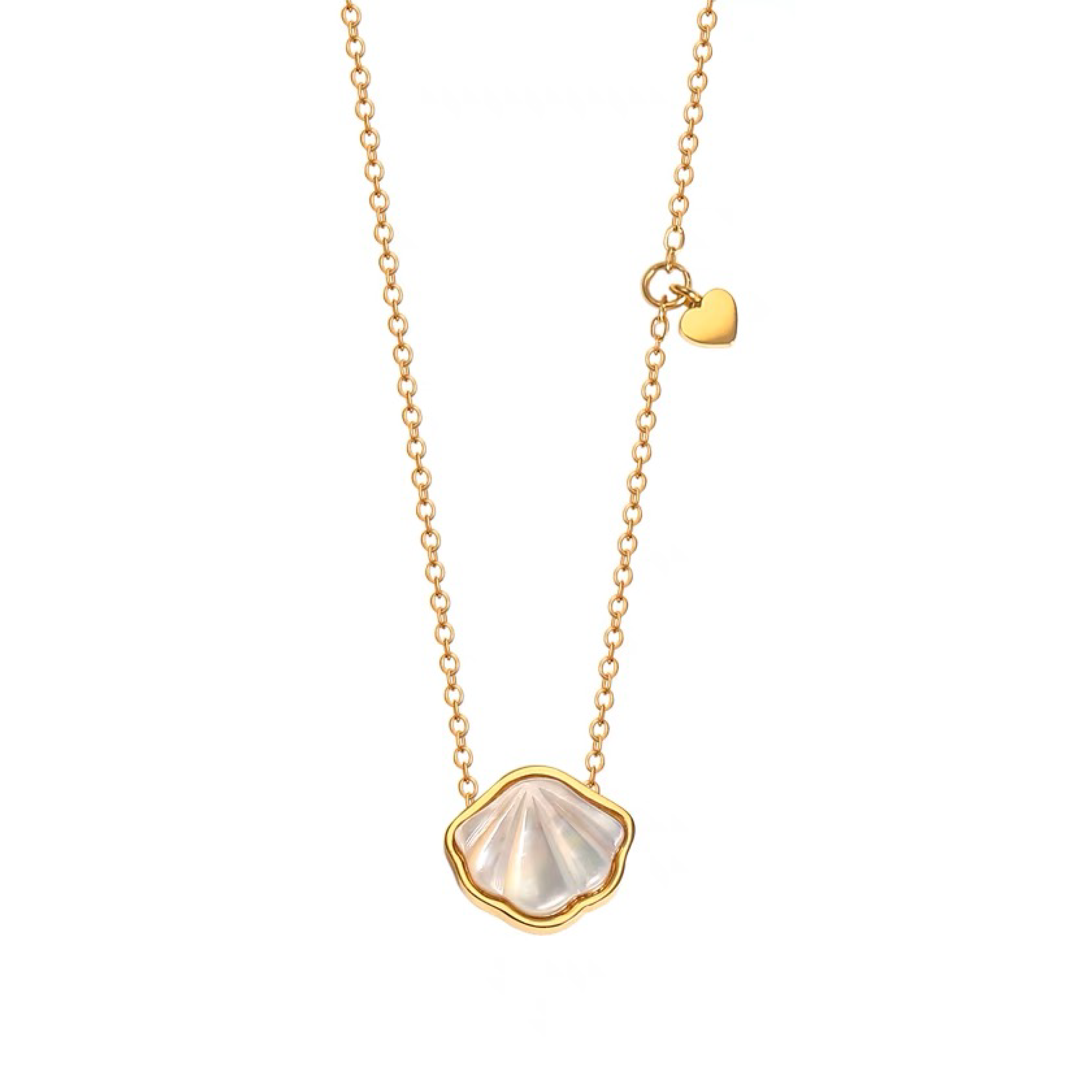 Vieira Shell Heart Necklace