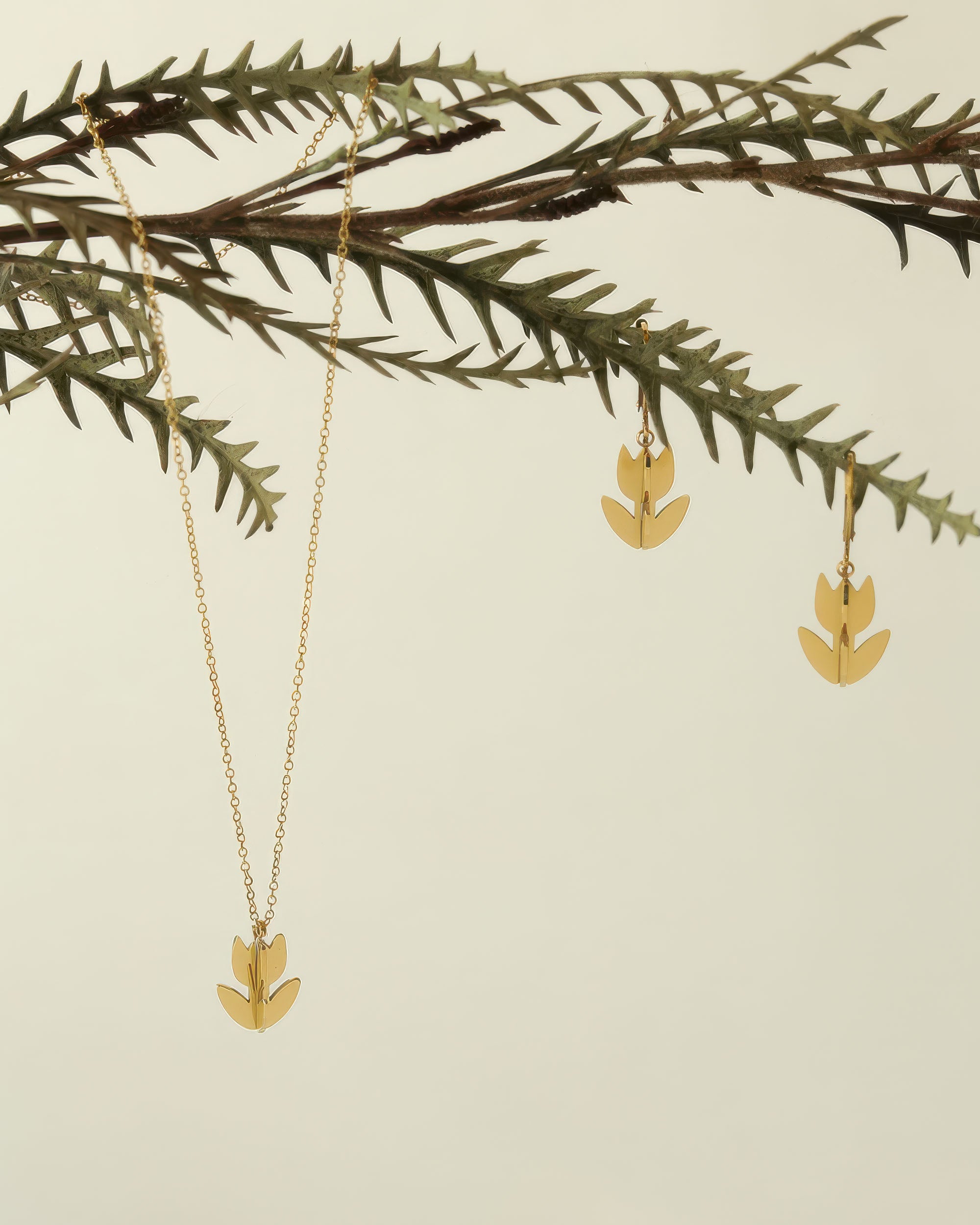 Origami Tulip Necklace