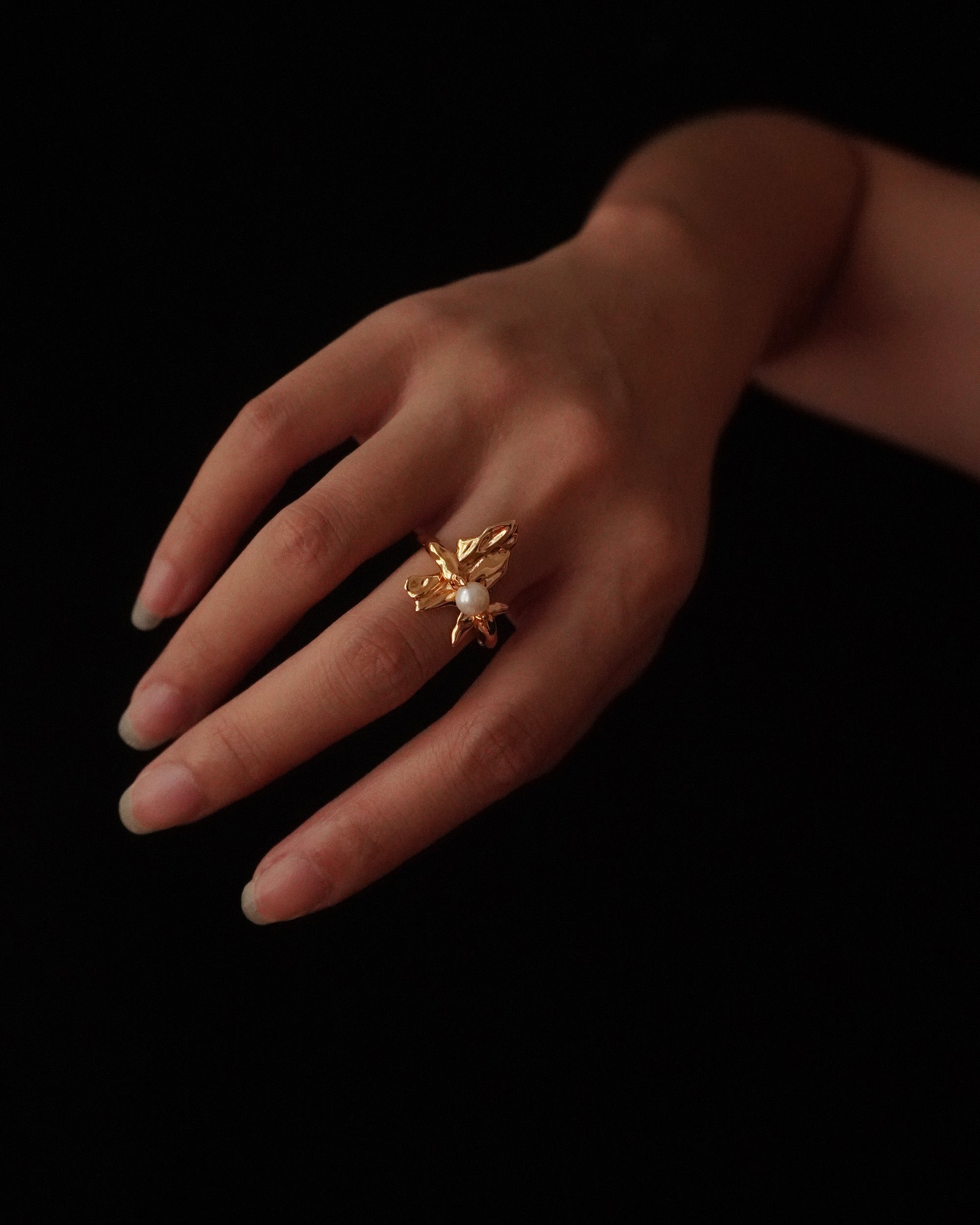 Clara Pearl Ring - Gold