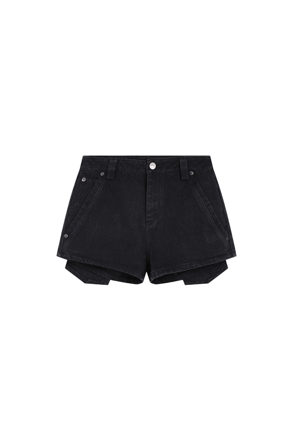 YJ Black Denim Shorts