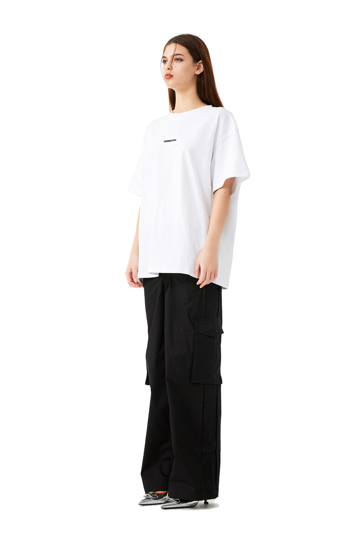 YJ Crewneck T-Shirt In White
