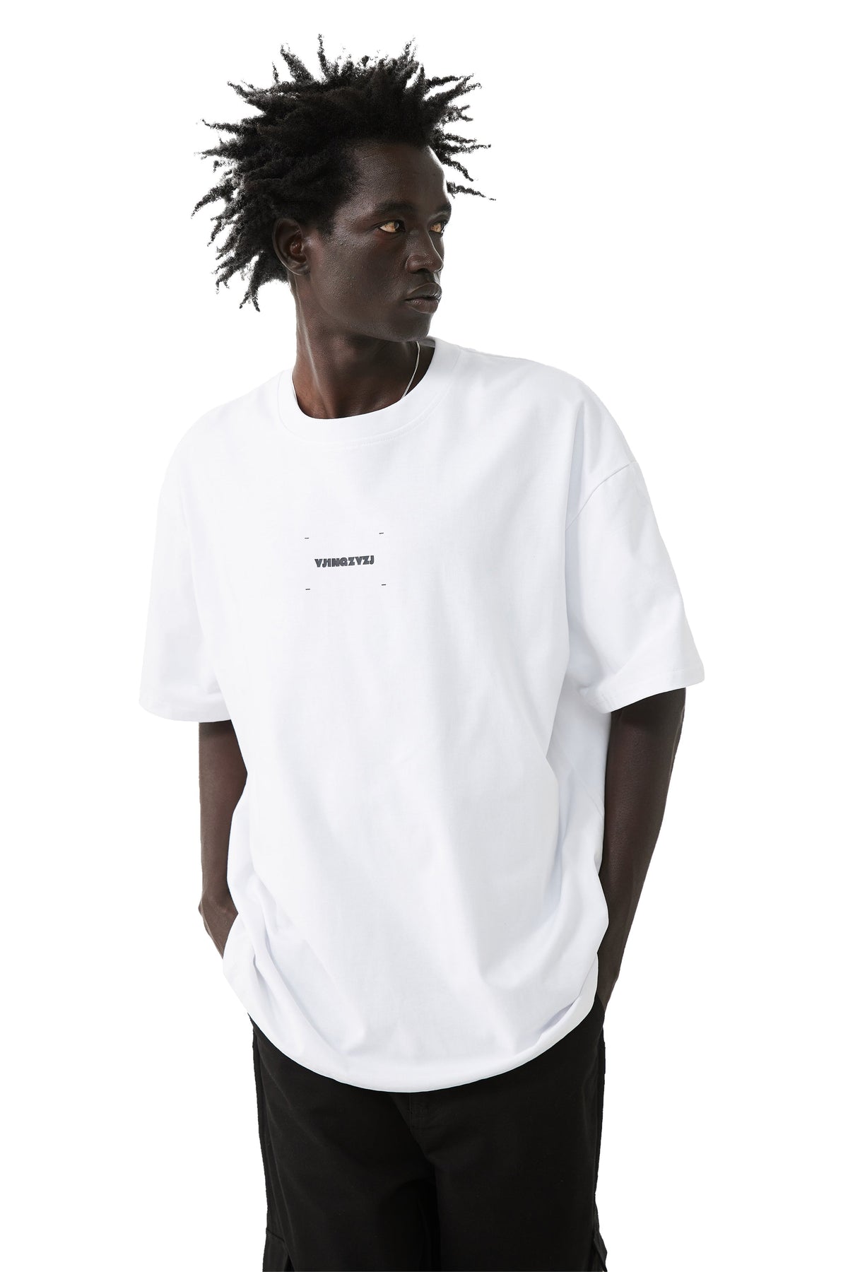 YJ Crewneck T-Shirt In White