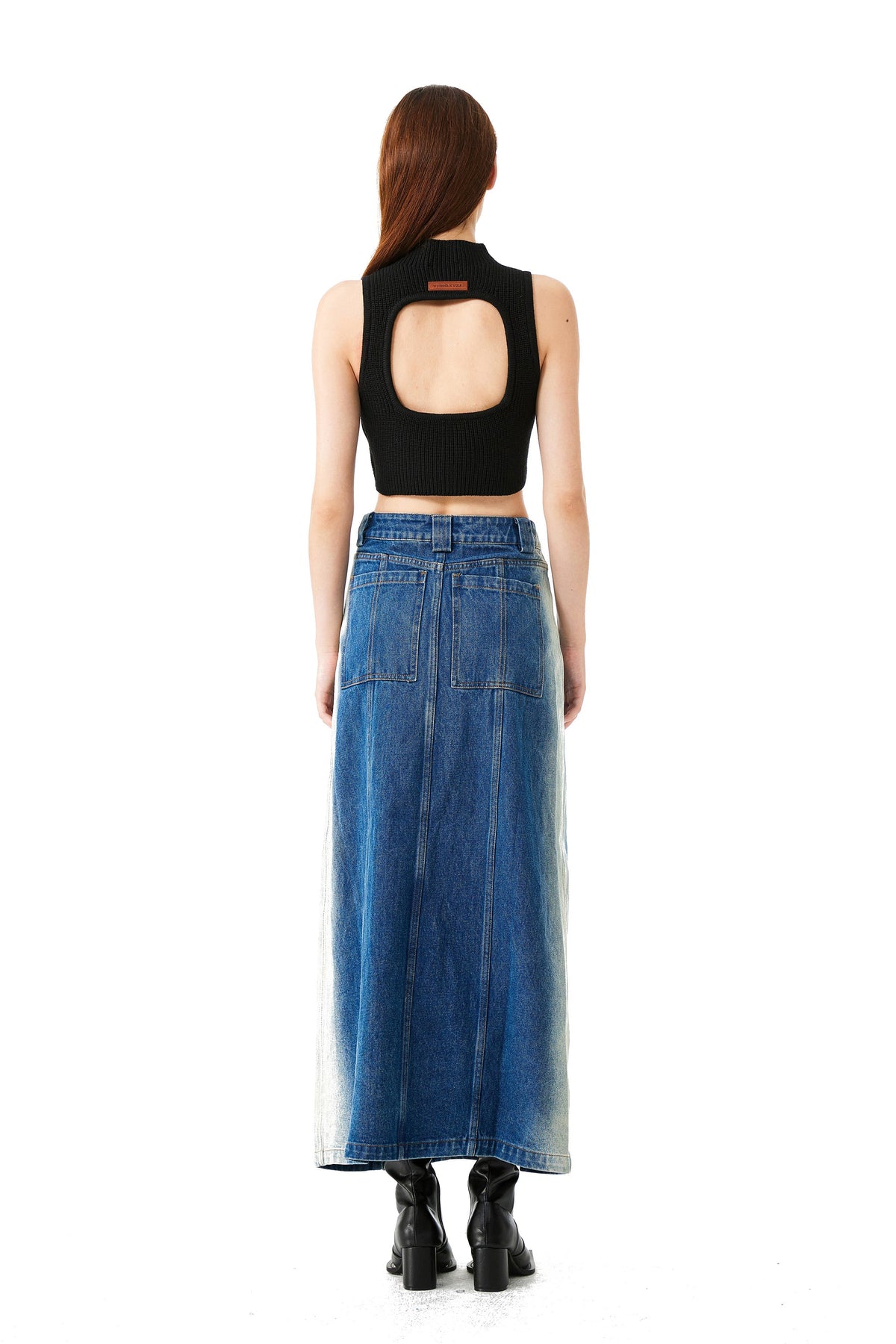 YJ Knit Vest In Black