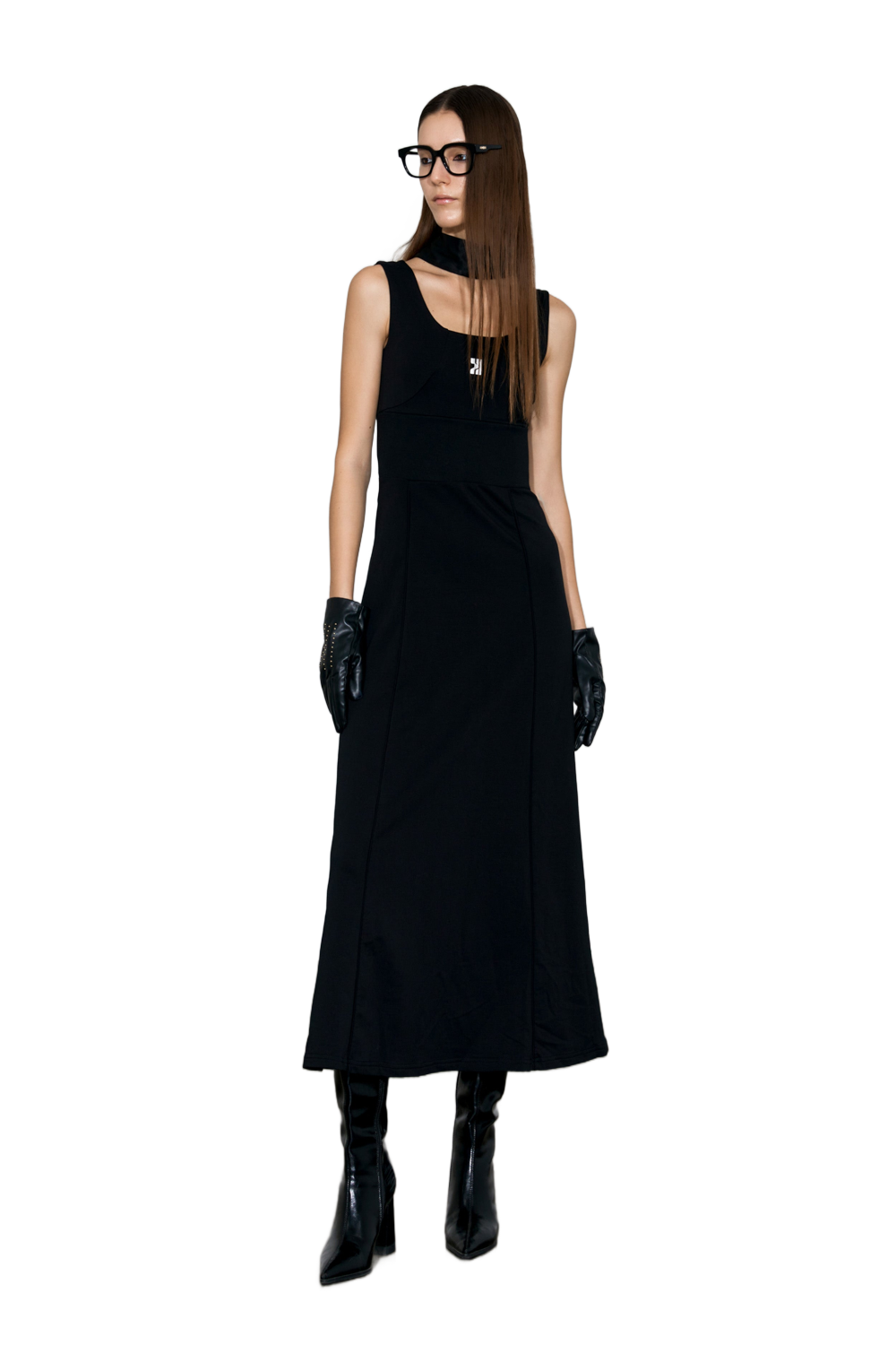 YJ Logo-Print Tank Dress