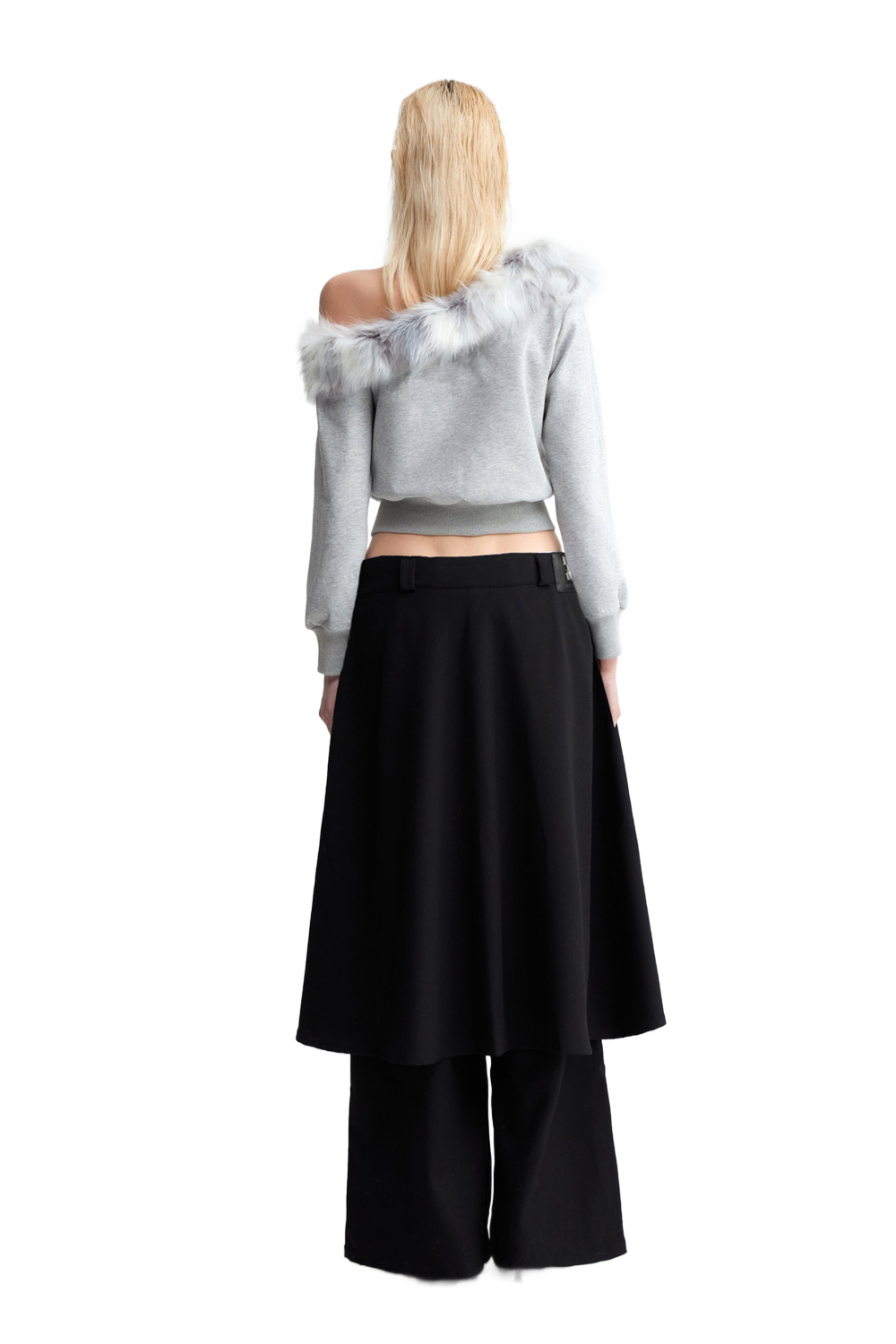 YJ Skirt layered suit pants