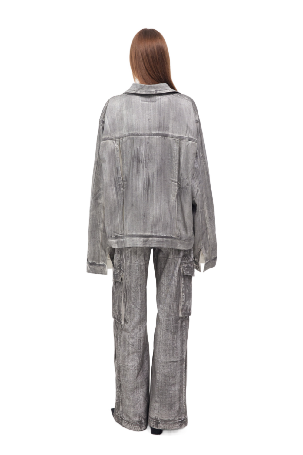 YJ Scrawl Wide-Leg Cargo Jeans