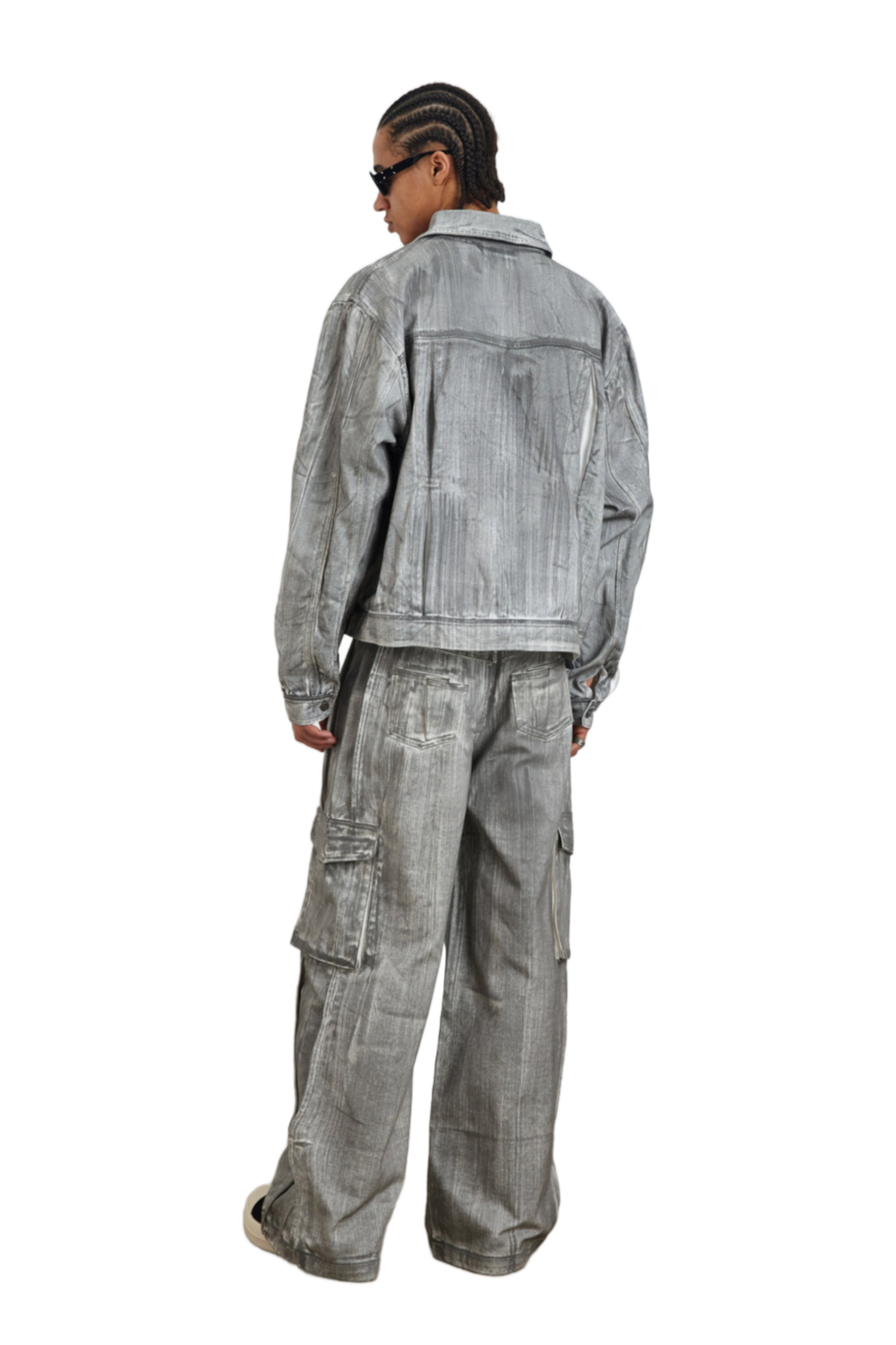 YJ Scrawl Oversized Denim Jacket