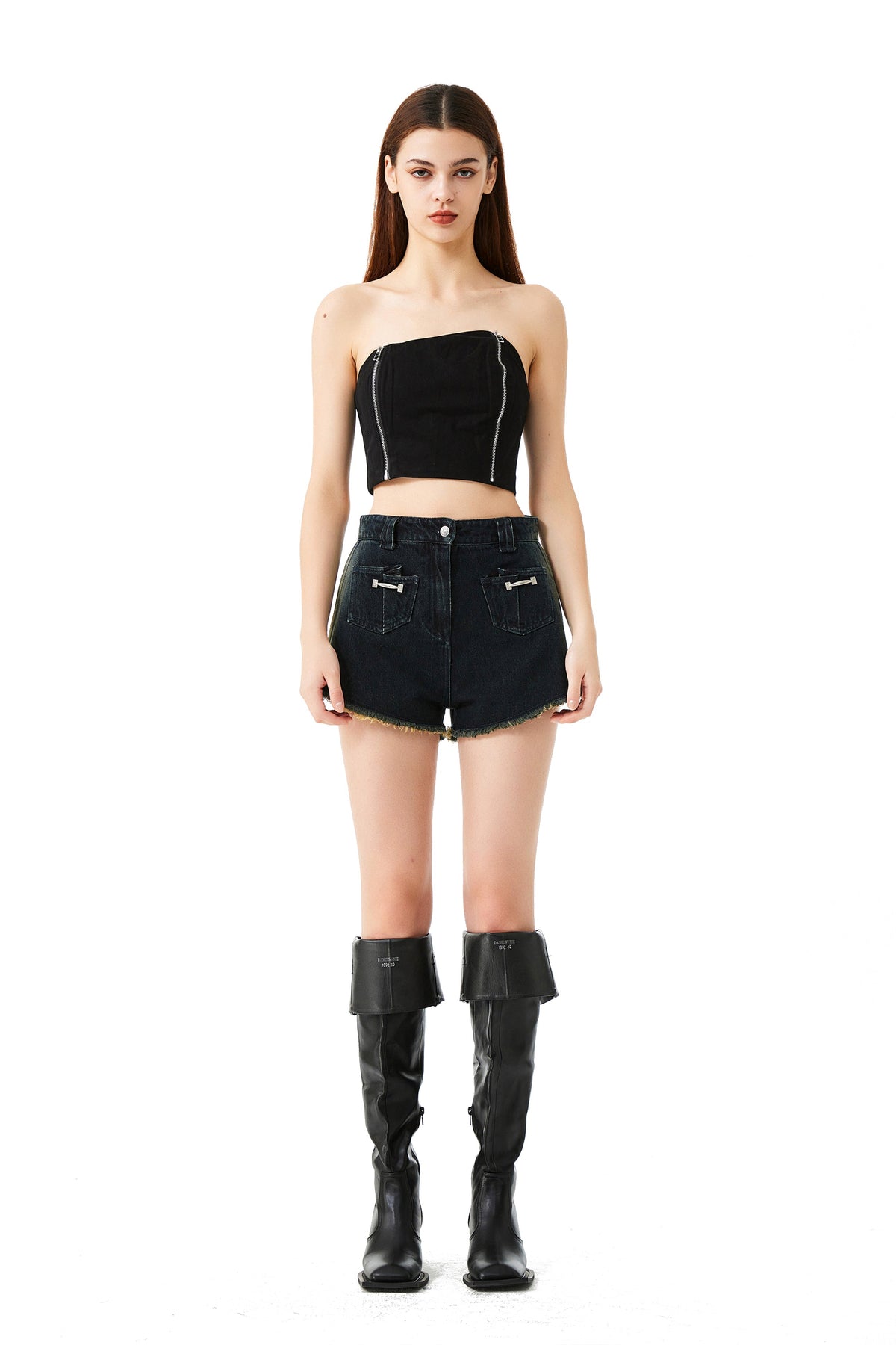 YJ Zipper Tube Top