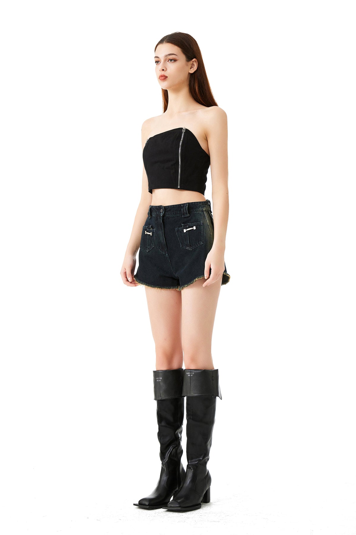 YJ Zipper Tube Top