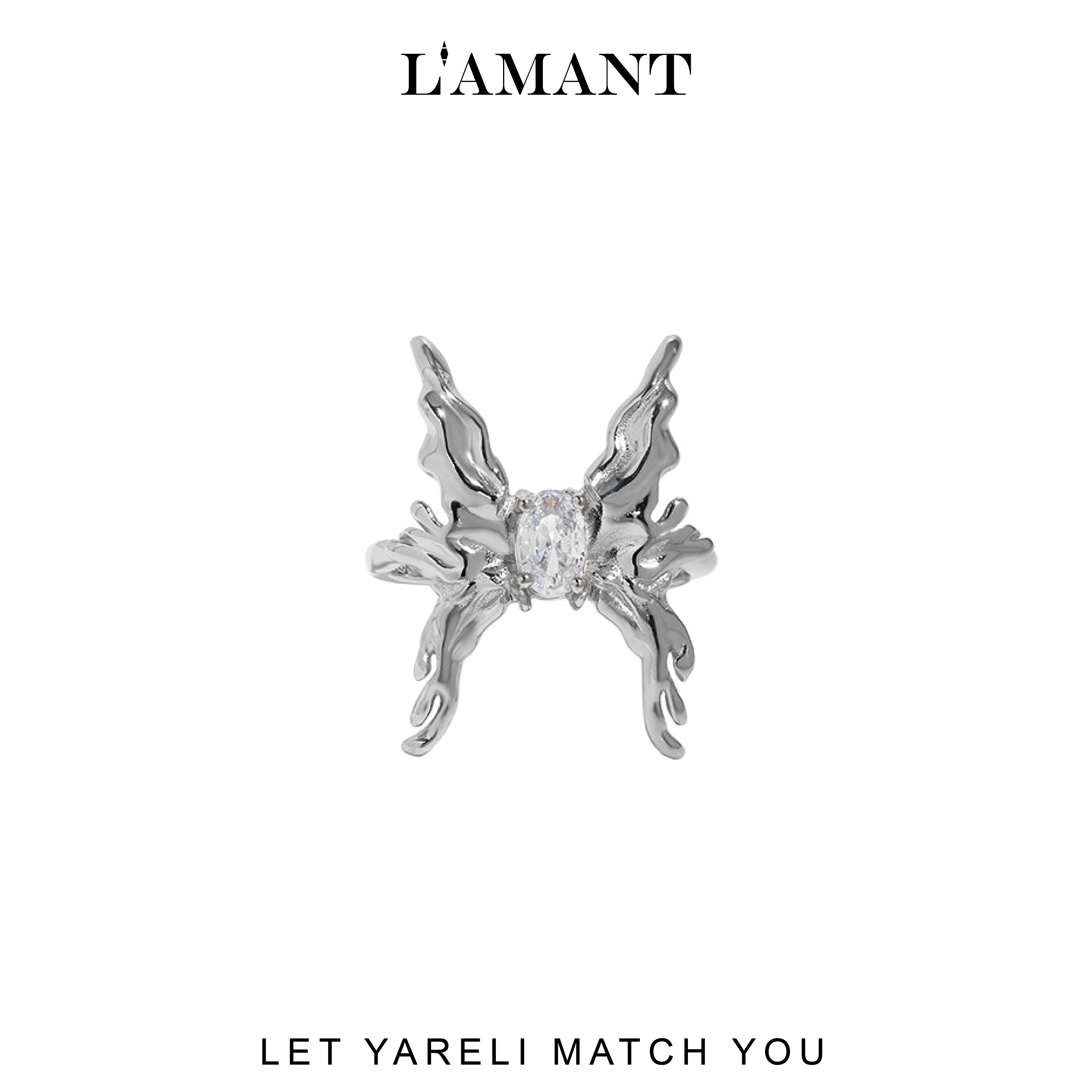 Yareli Butterfly Ring - White