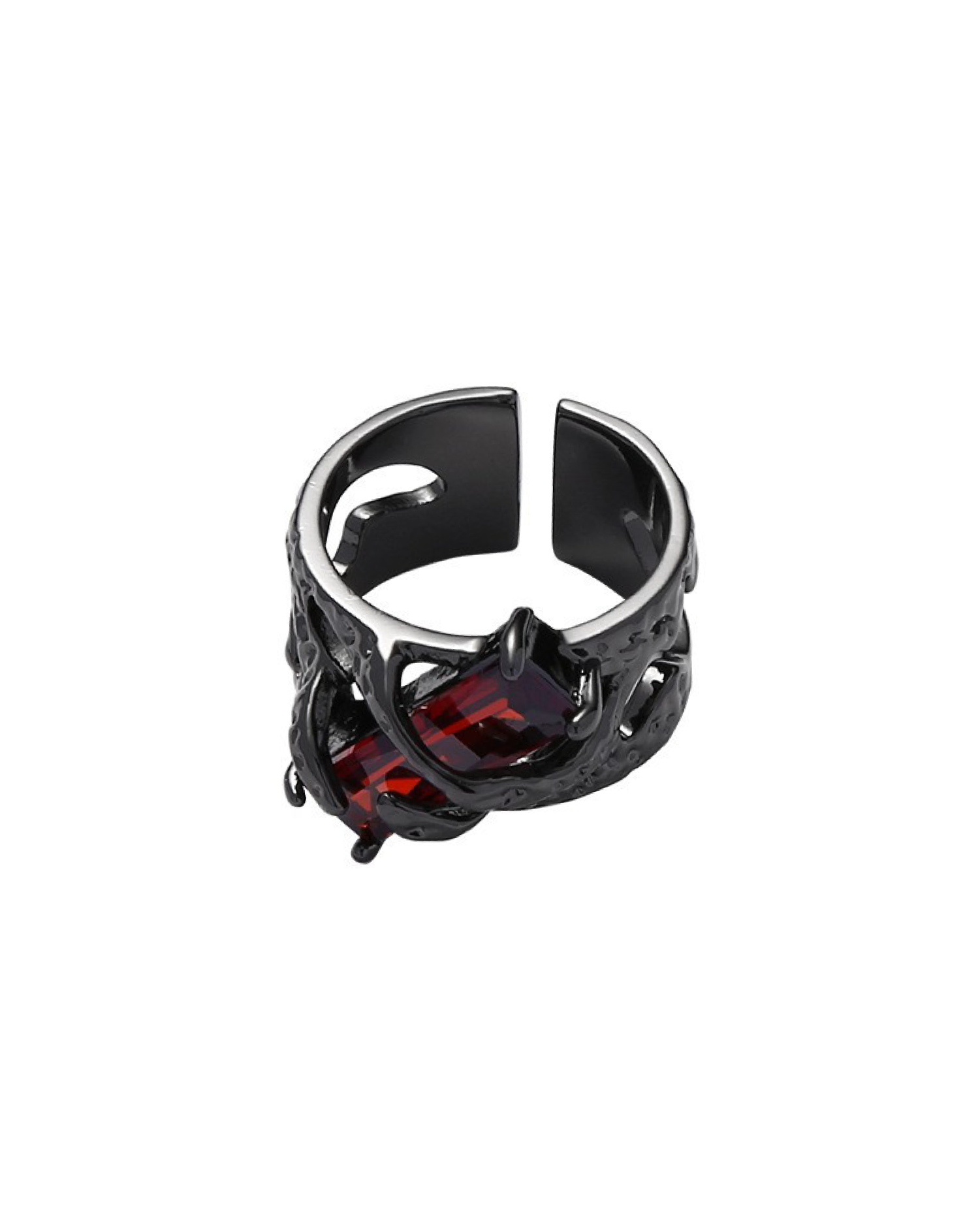Zed Cubic Ring - Black