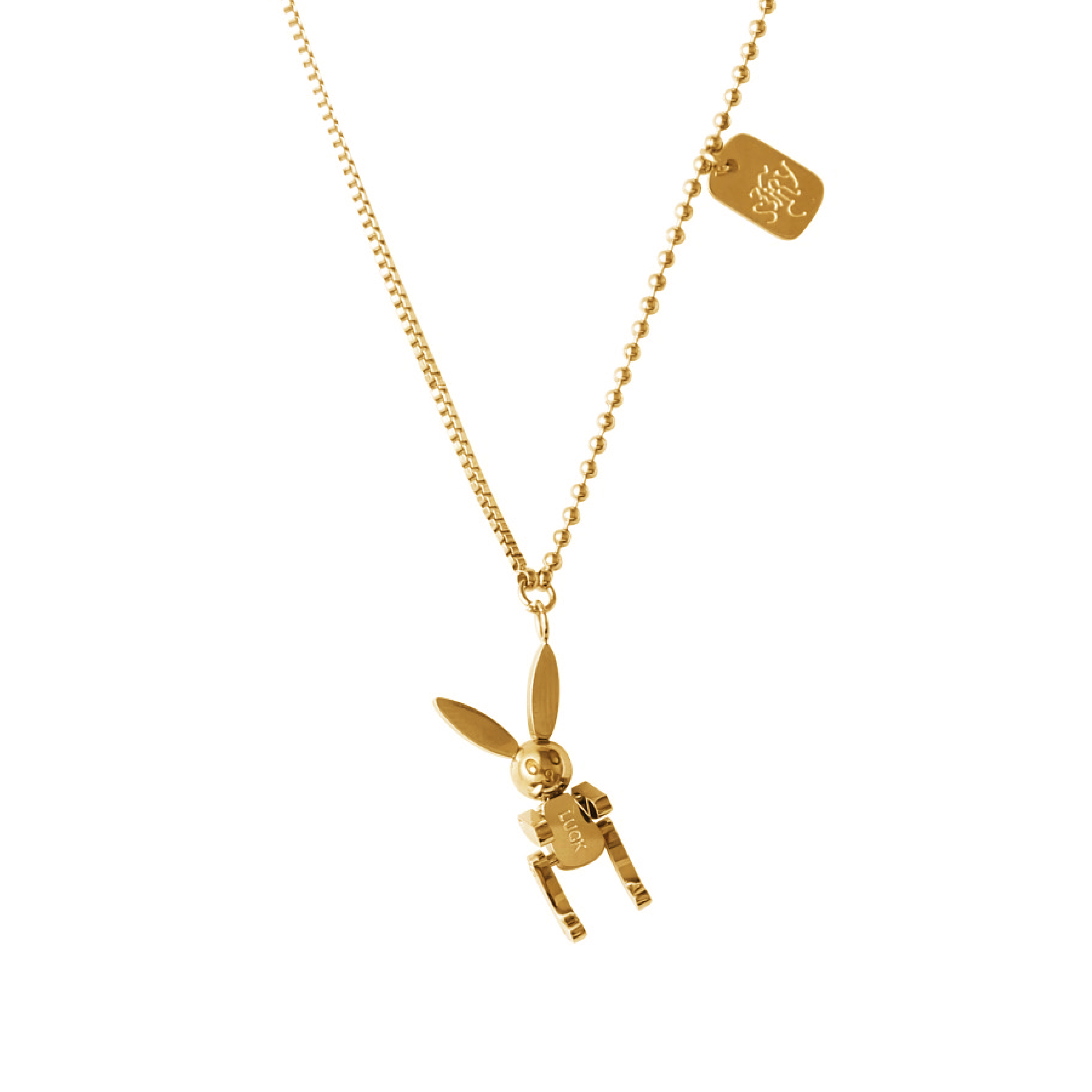 Peter Rabbit Necklace - Gold