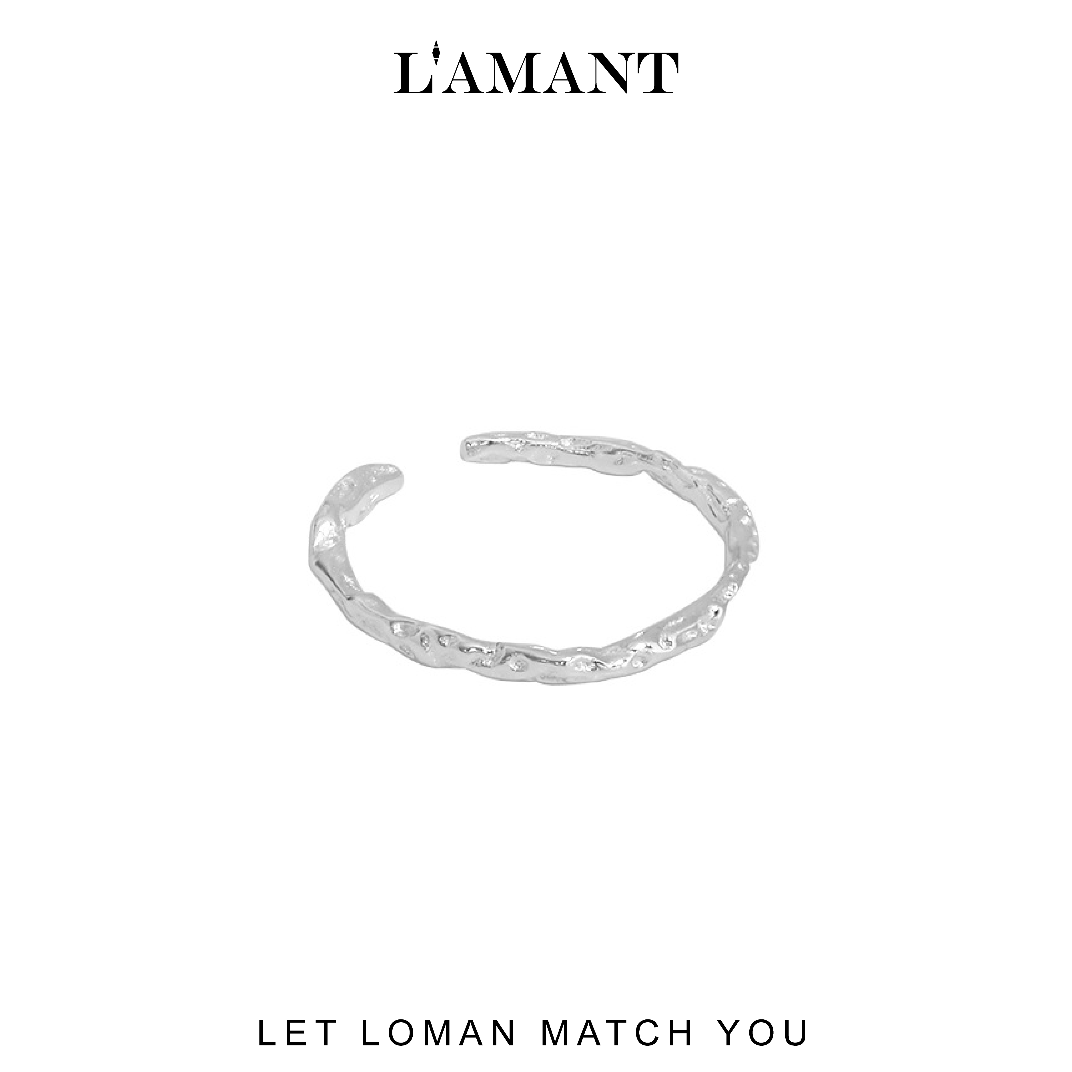 Loman Crinkled Thin Ring