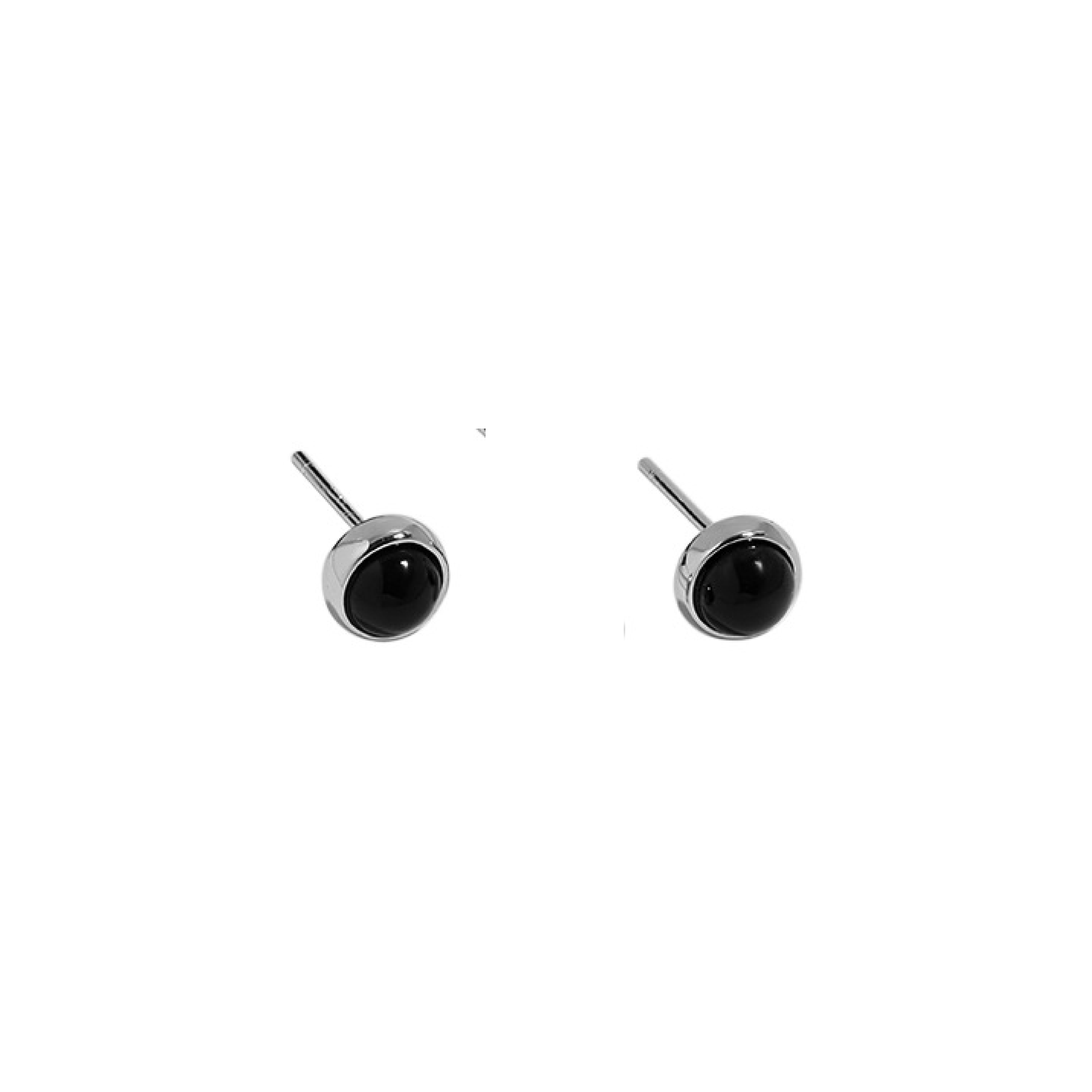 Carey Black Onyx Stud Earrings