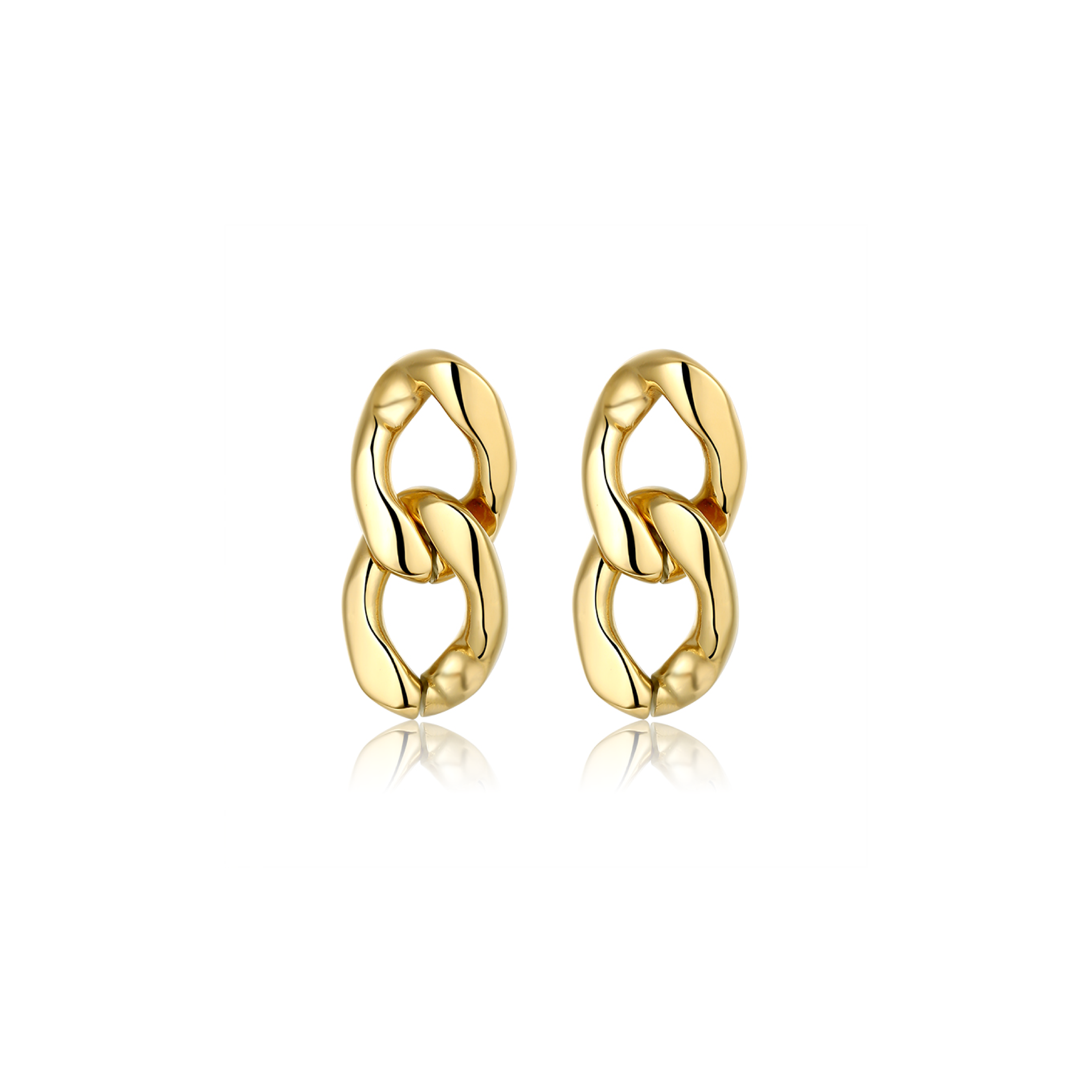 Aina Chain Studs - Gold