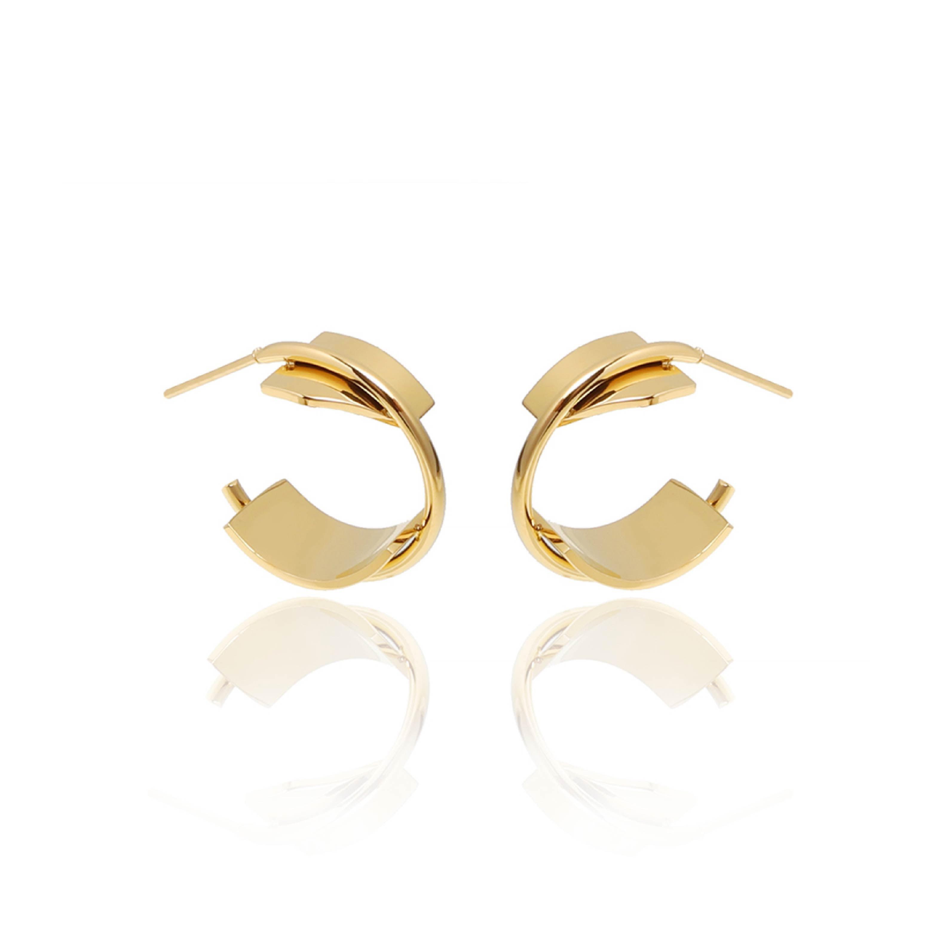 ANJELIN Hoop Earrings - L'amant Jewellery 