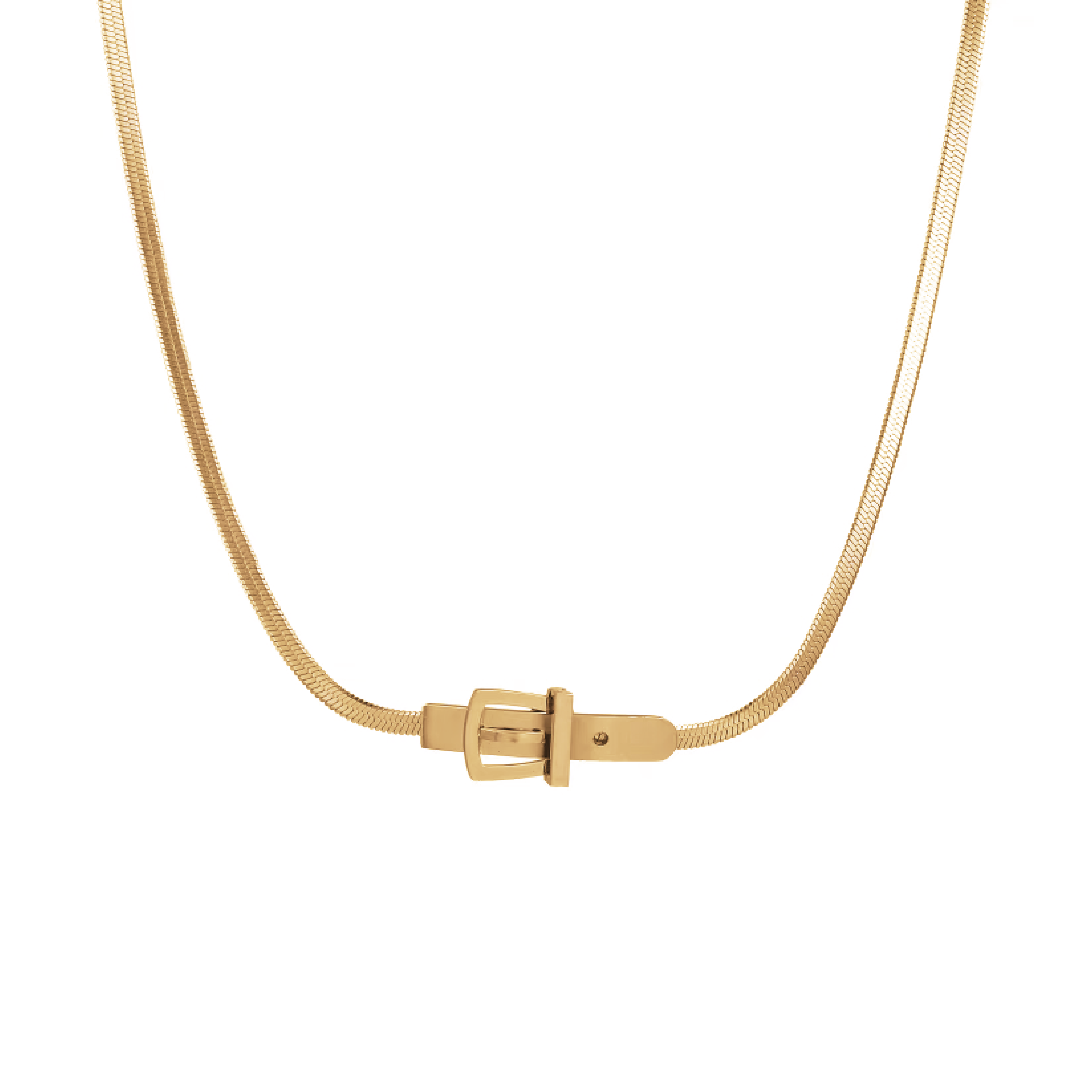 Bria Snake Choker Necklace - Gold