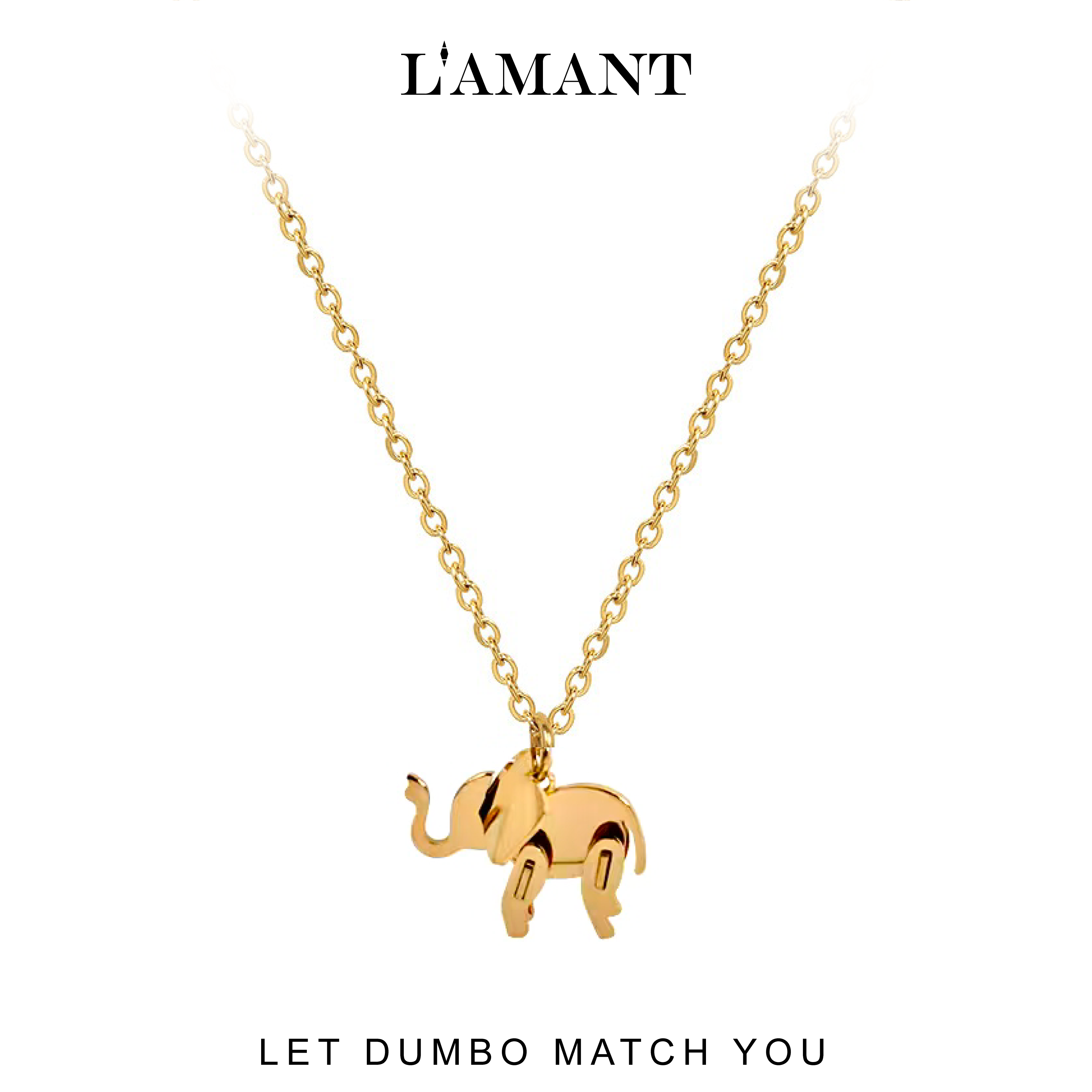 Dumbo Elephant Necklace