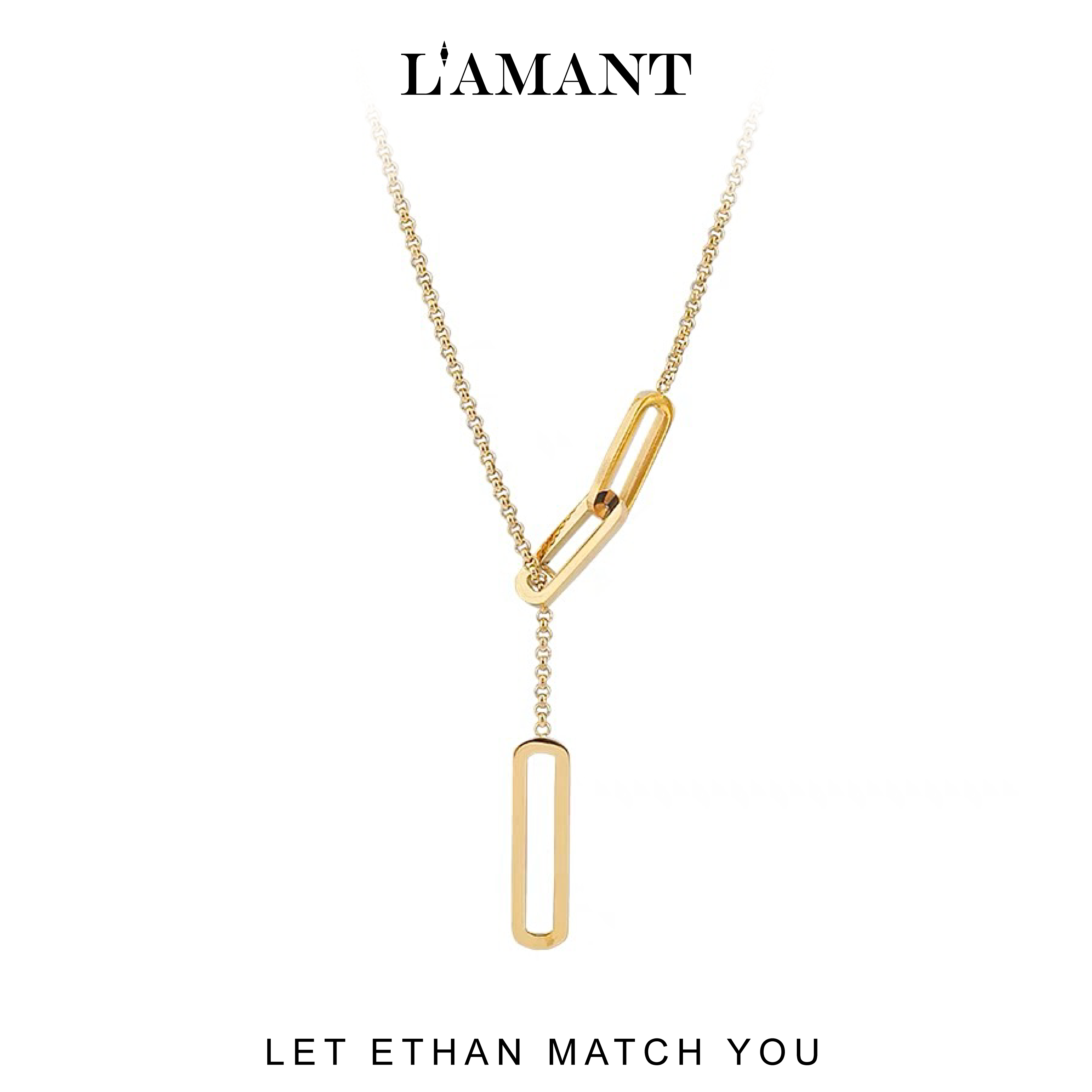 Ethan Long Necklace - Gold