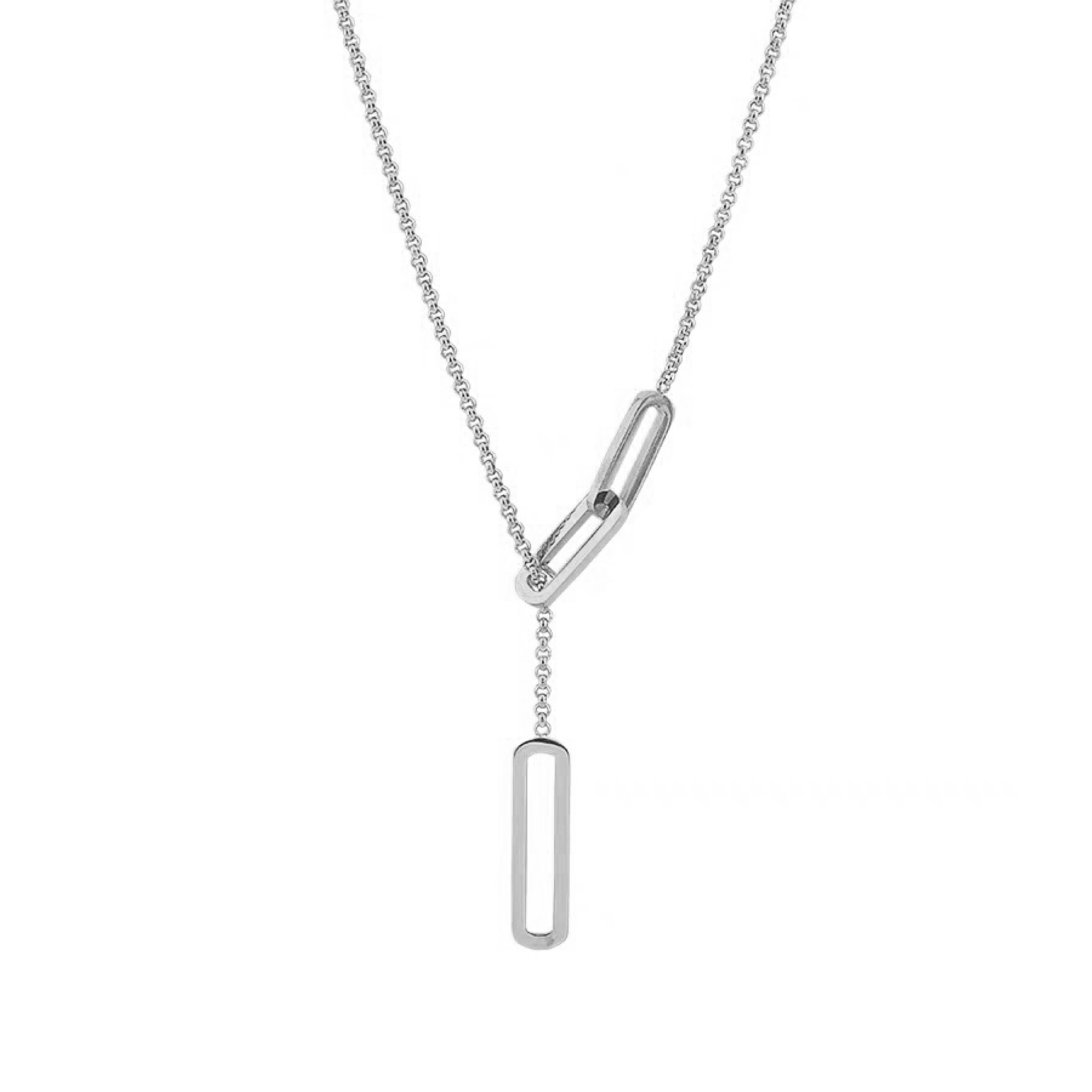 Ethan Long Necklace - Silver