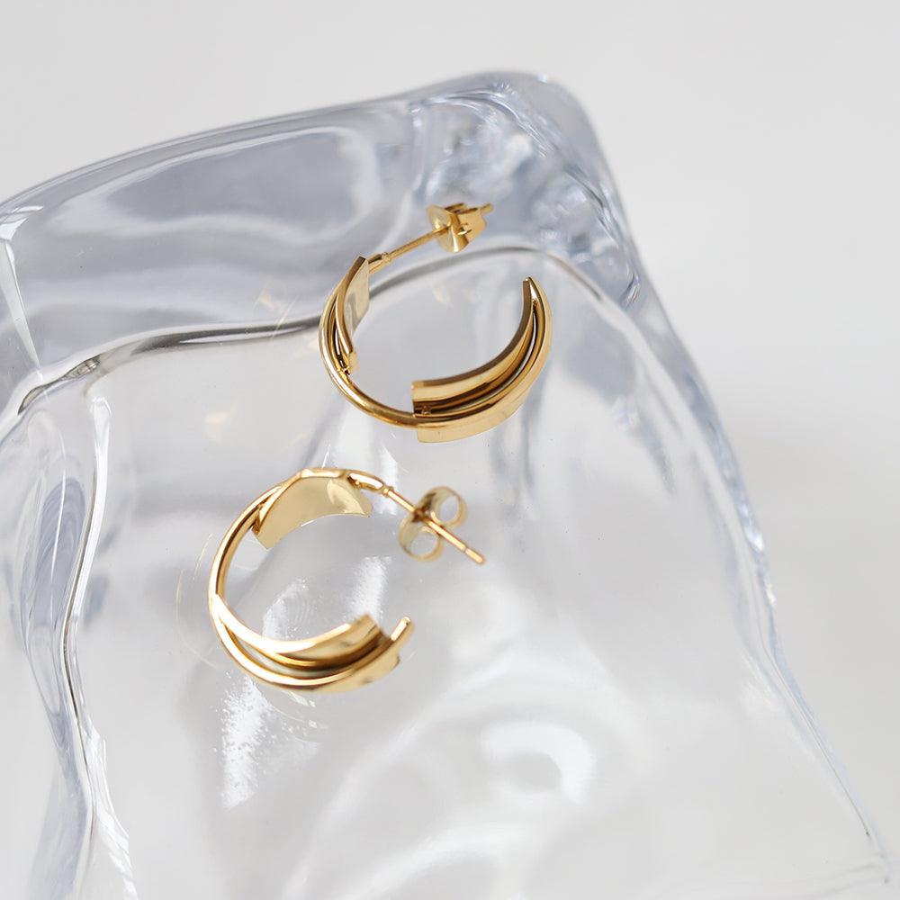 ANJELIN Hoop Earrings - L'amant Jewellery 