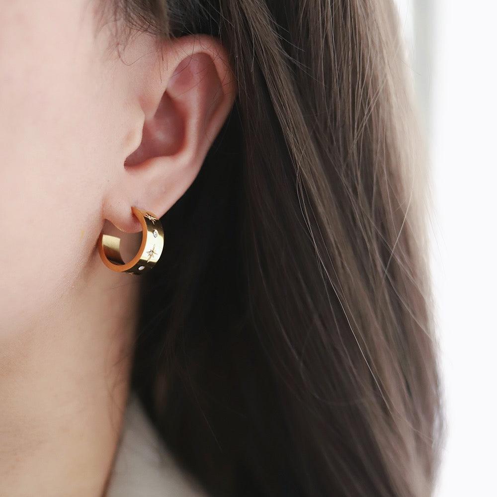 ESTELA Hoop Earrings - L'amant Jewellery 