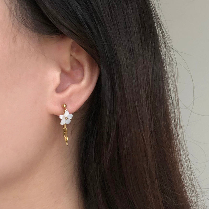 Mengtao Peach Blossom Hoops