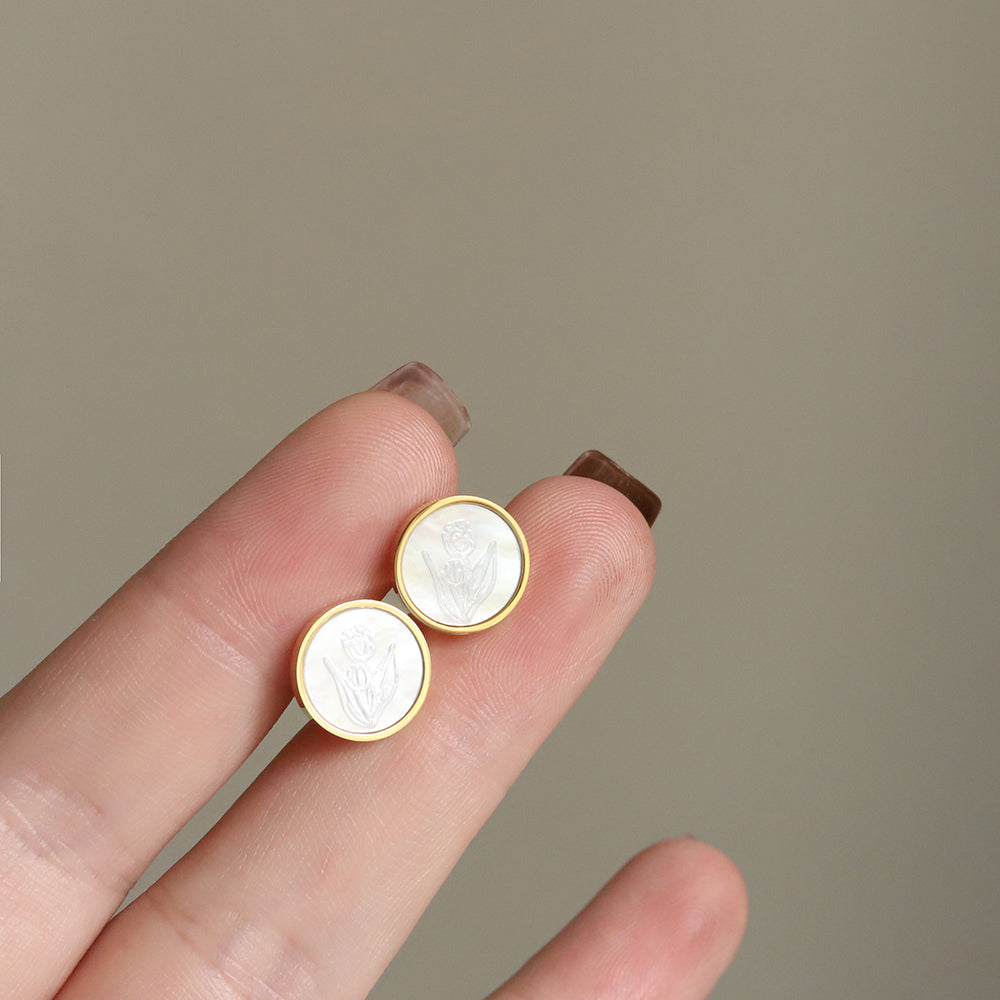 Lala Tulip Stud Earrings