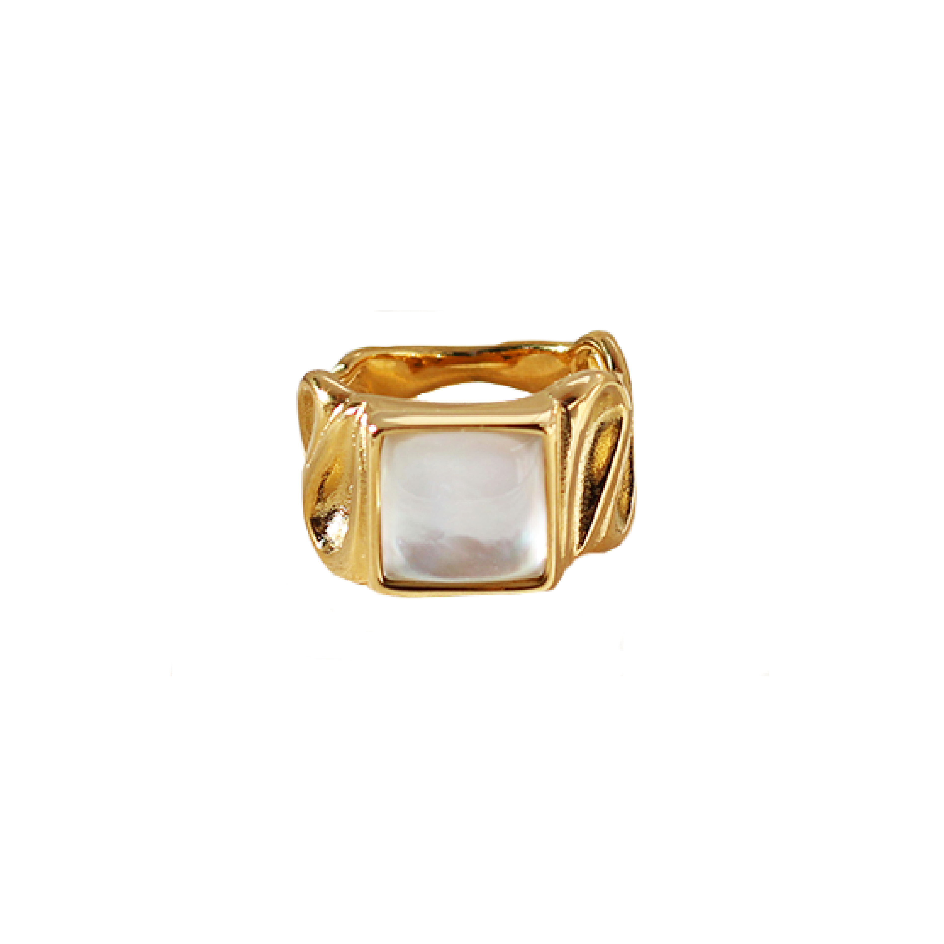 Irmin Square Ruffle Ring