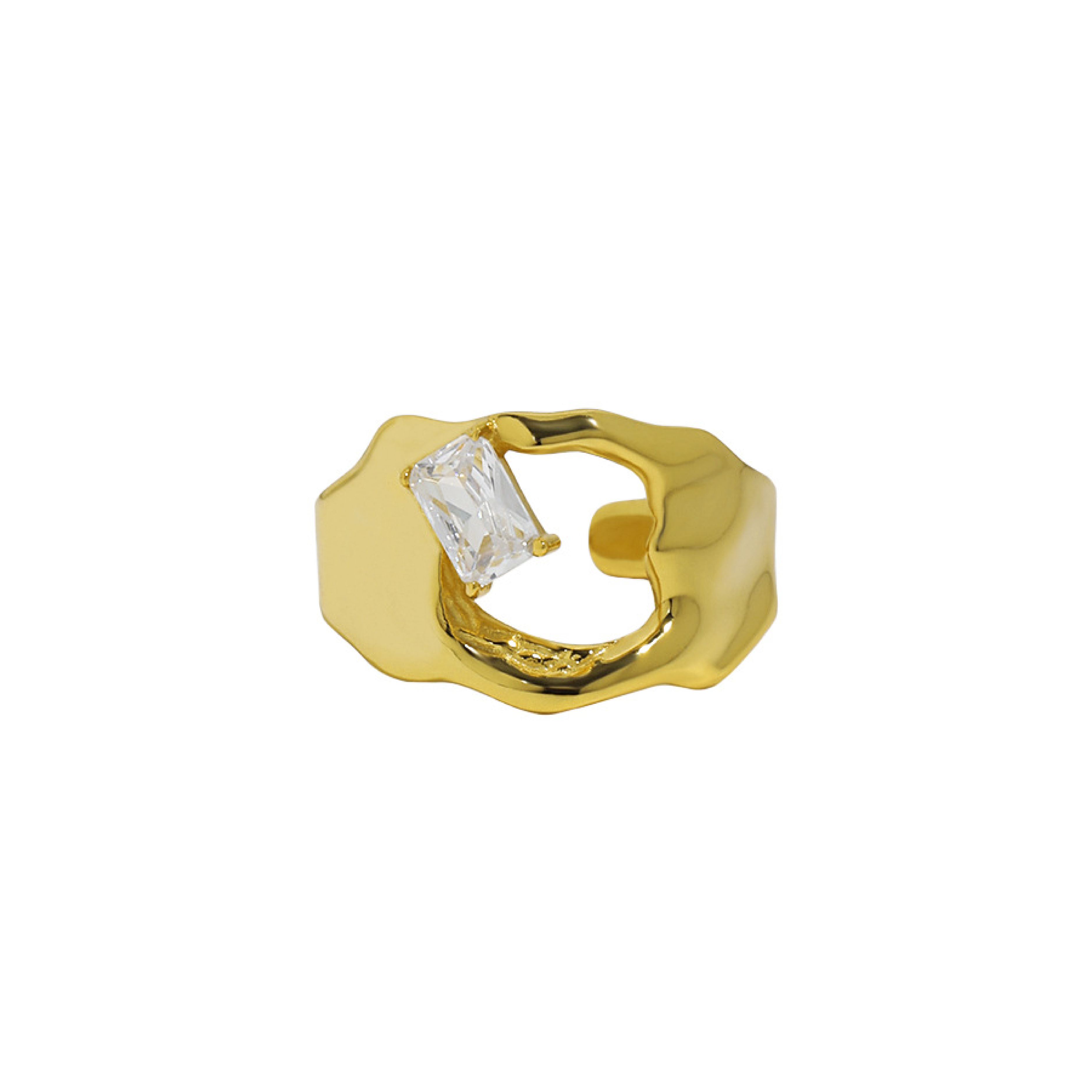 Katia Cubic Ring - Gold