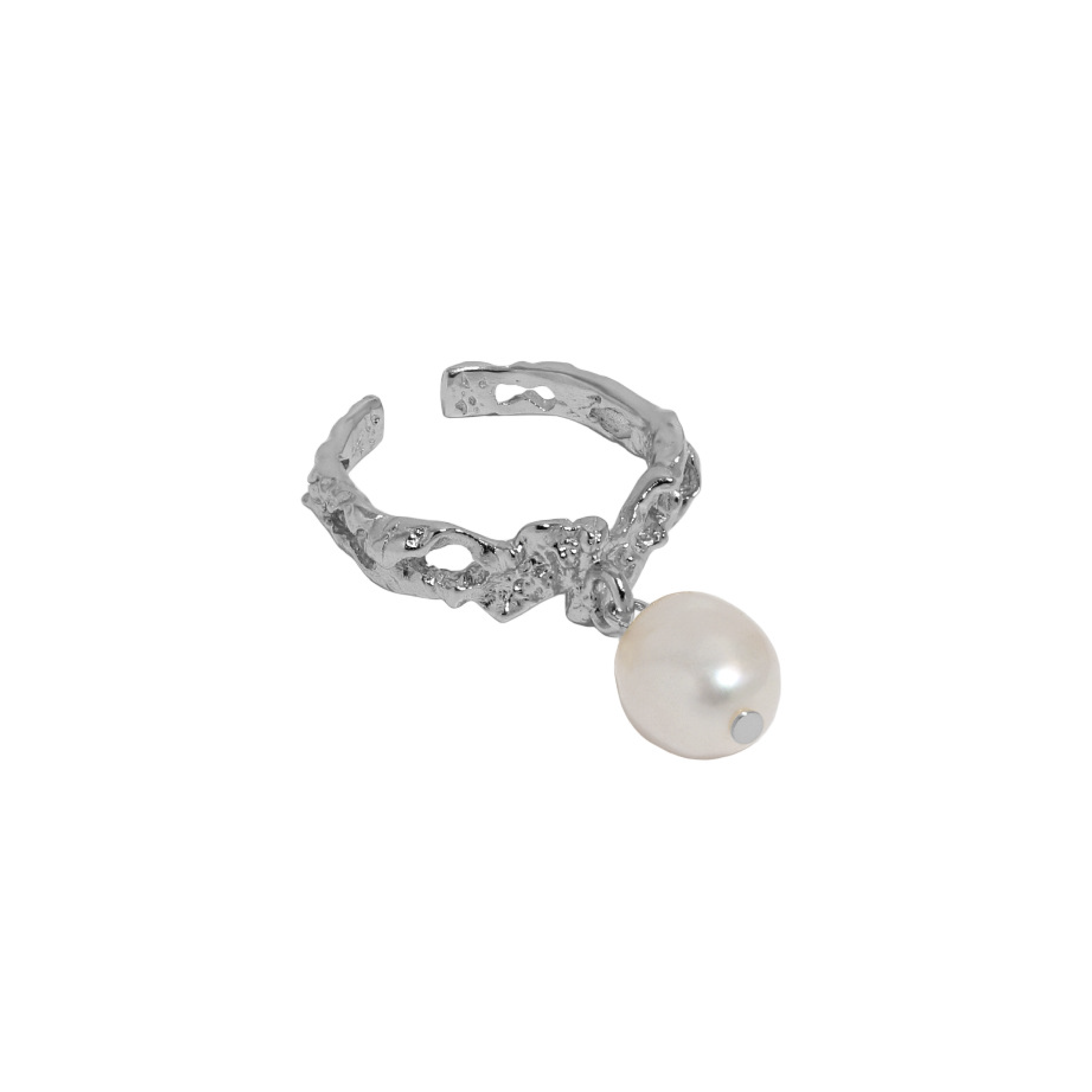 Madge Pearl Ring - Silver