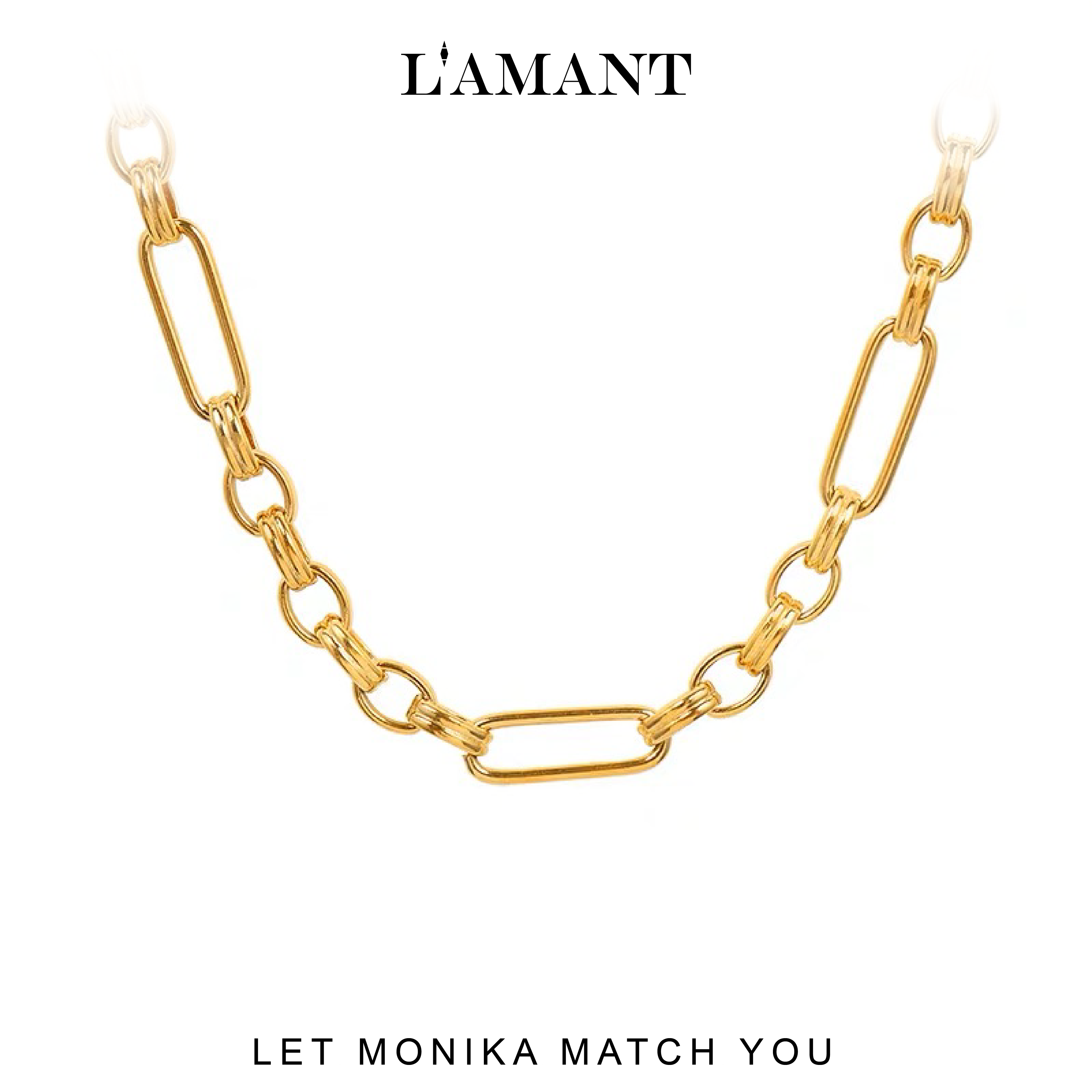 Monika Chain Necklace - Gold